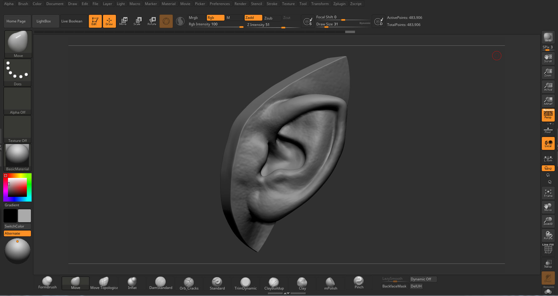 Elf Ear 3D model_3