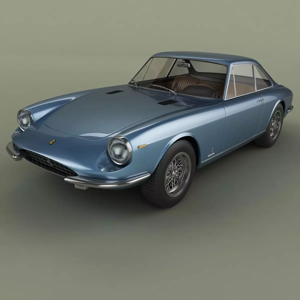 Ferrari 365 GTC 3D model_0
