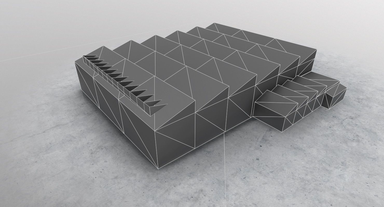 EGCC Hangar2 Low-poly 3D model_9