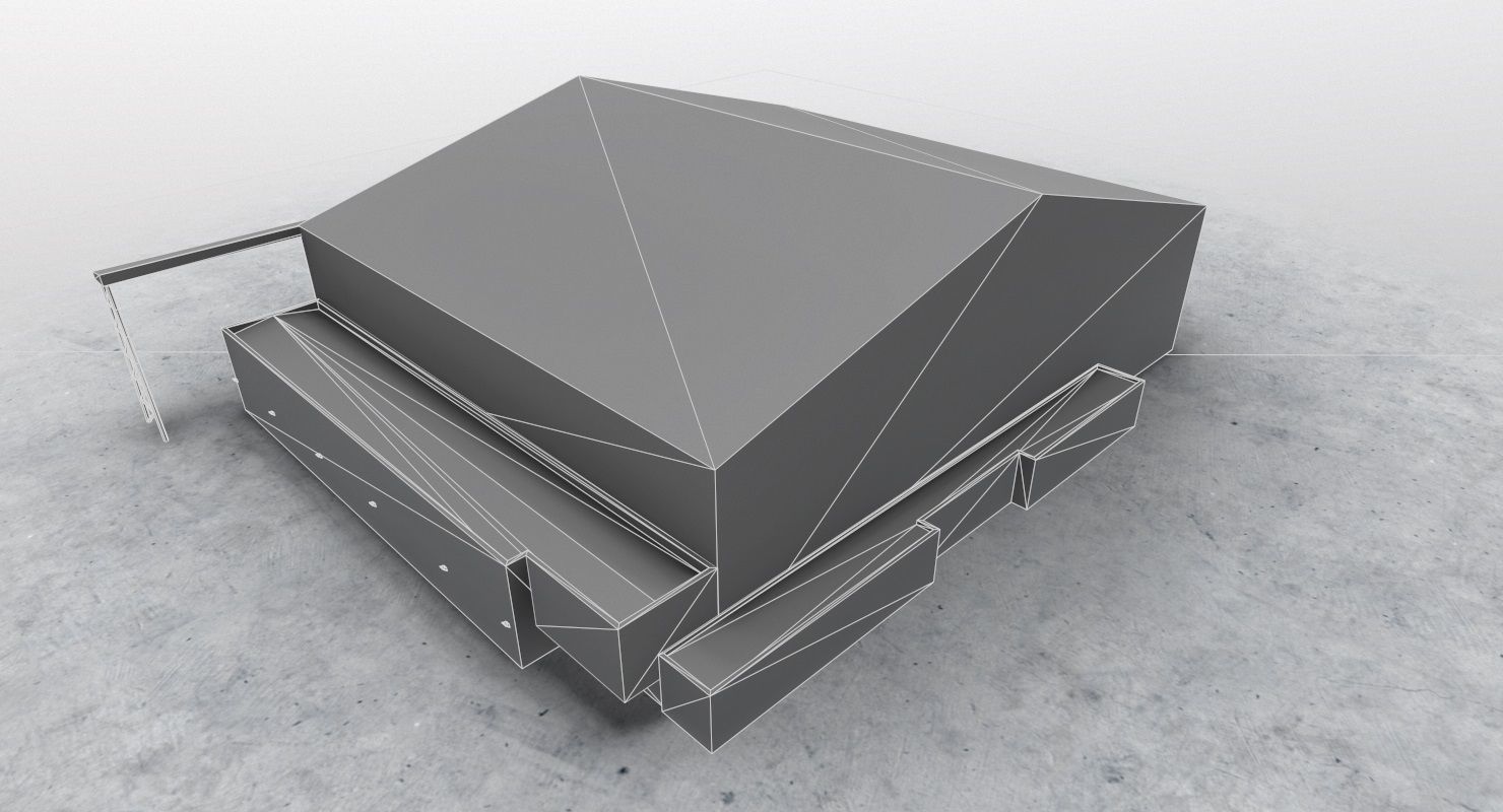 EGCC Hangar 3 Low-poly 3D model_8