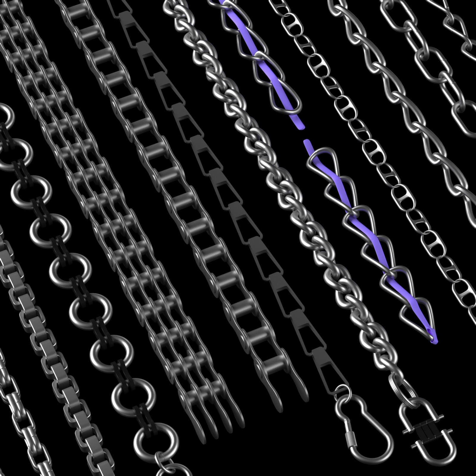 Chains 3D model CGTrader
