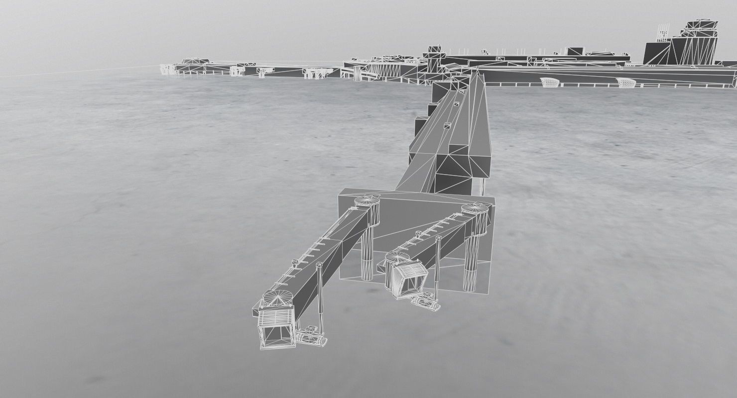 EGCC Terminal 1 Low-poly 3D model_19