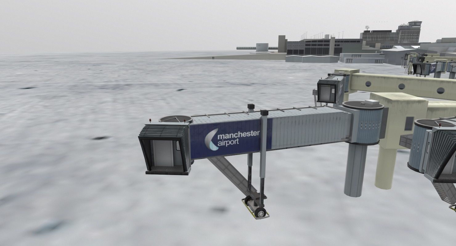 EGCC Terminal 1 Low-poly 3D model_6