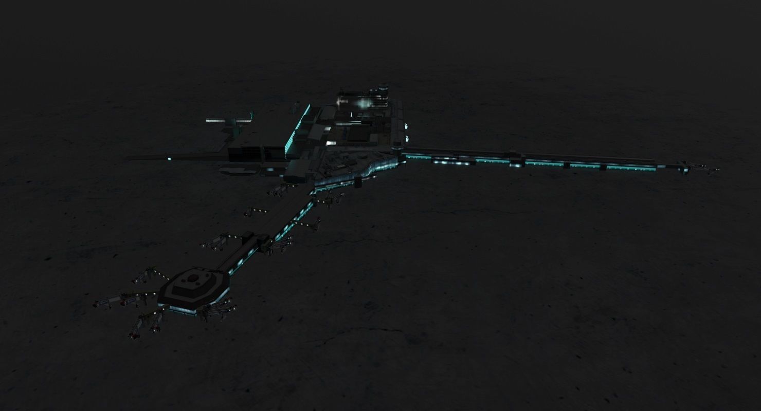 EGCC Terminal 1 Low-poly 3D model_11