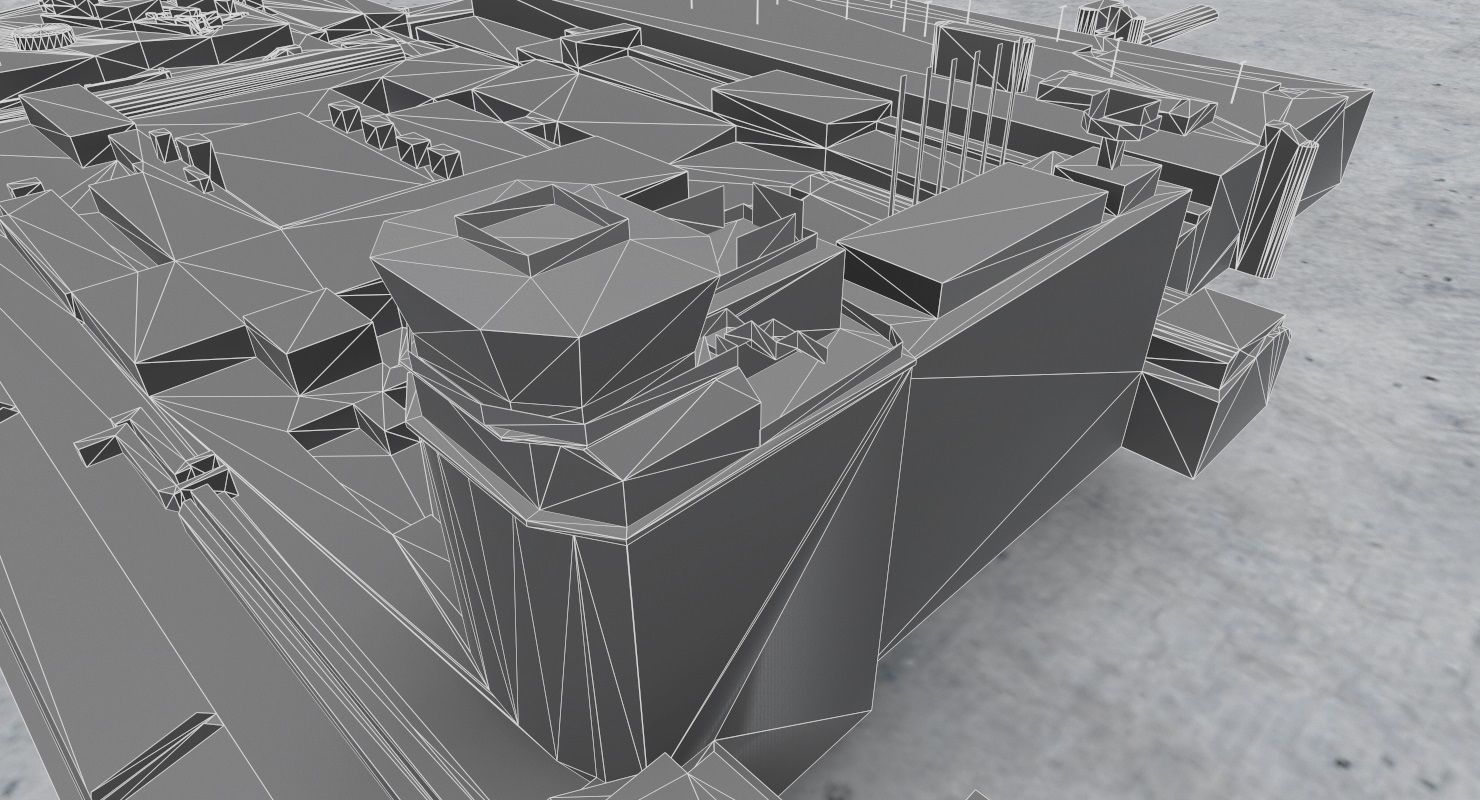 EGCC Terminal 1 Low-poly 3D model_20