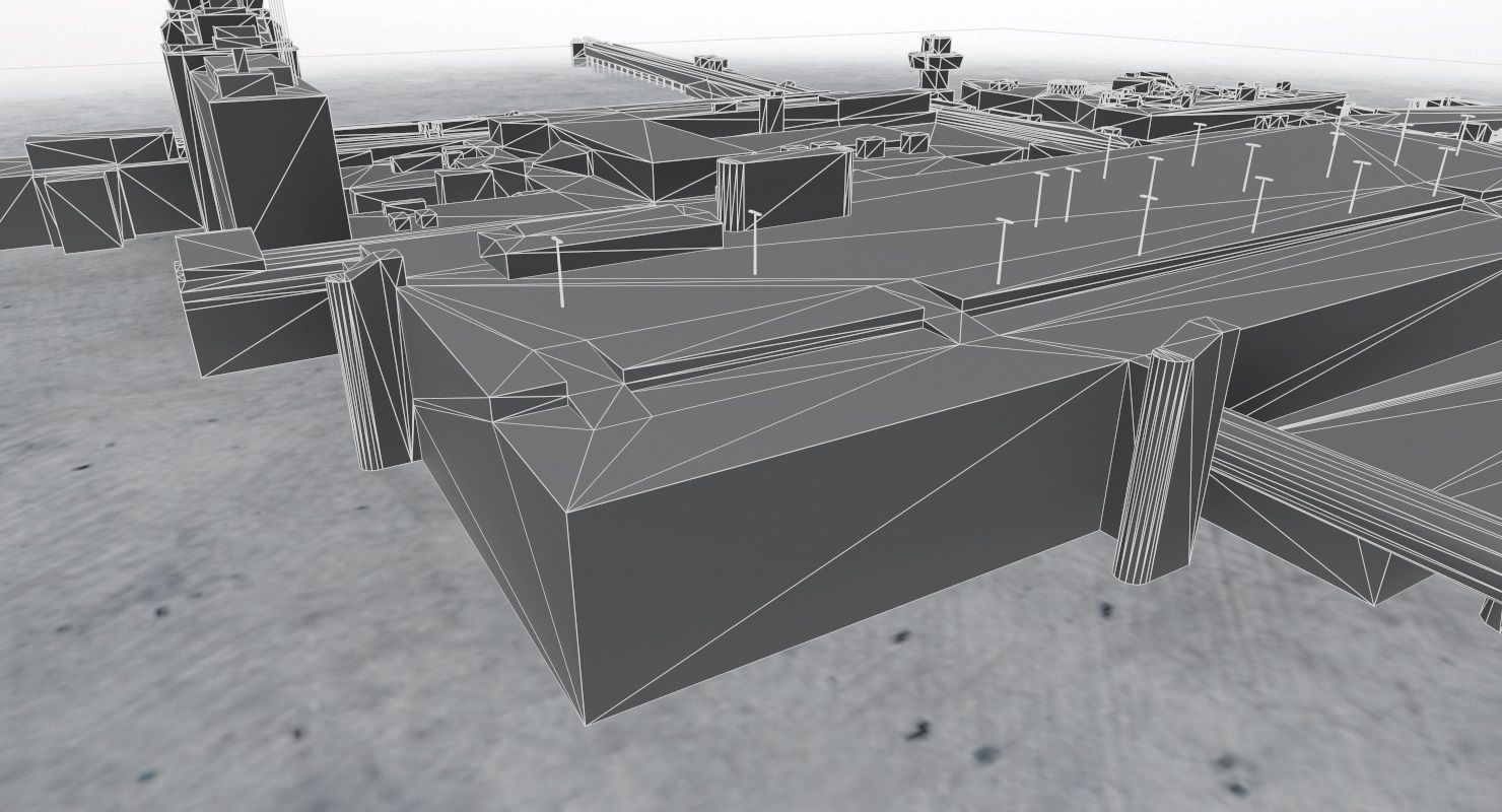 EGCC Terminal 1 Low-poly 3D model_17