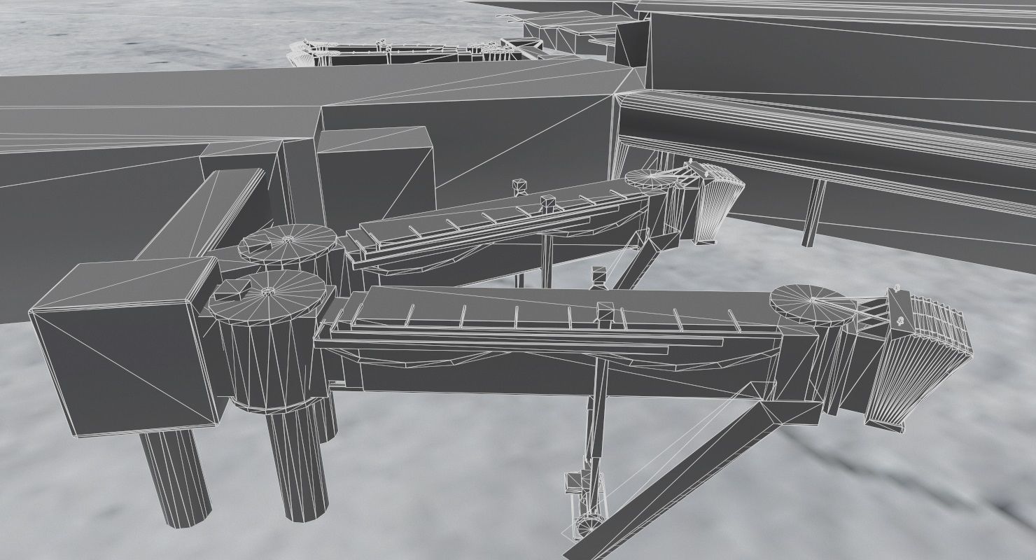 EGCC Terminal 1 Low-poly 3D model_21
