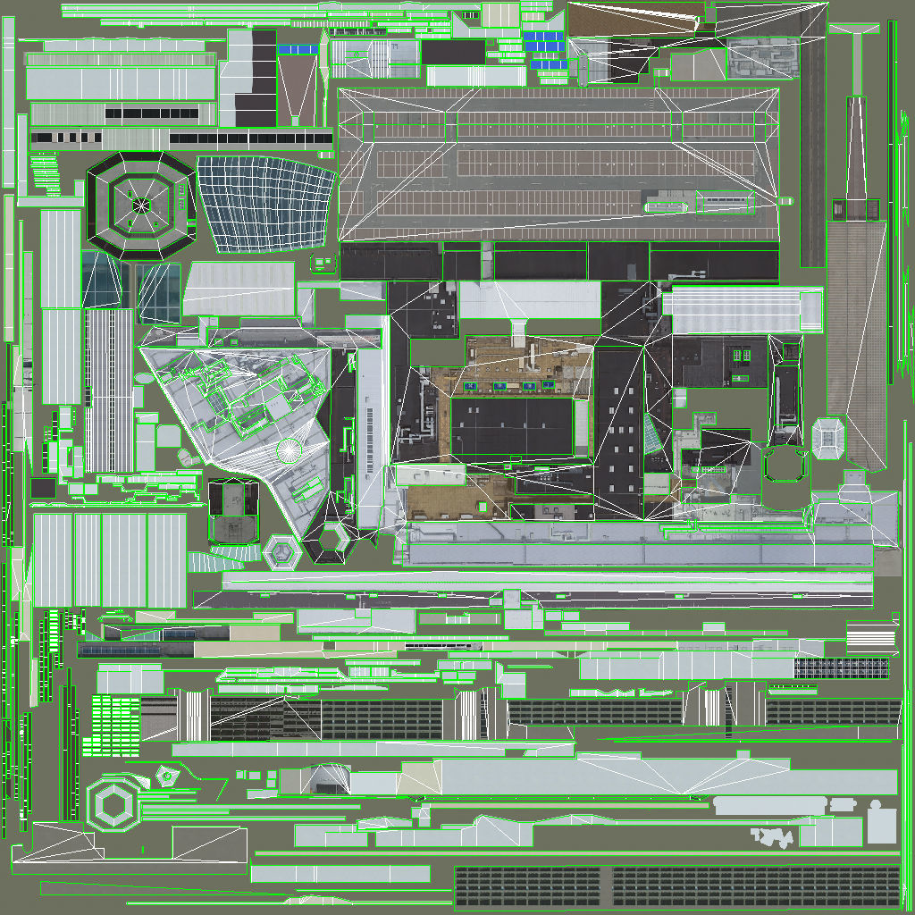 EGCC Terminal 1 Low-poly 3D model_22