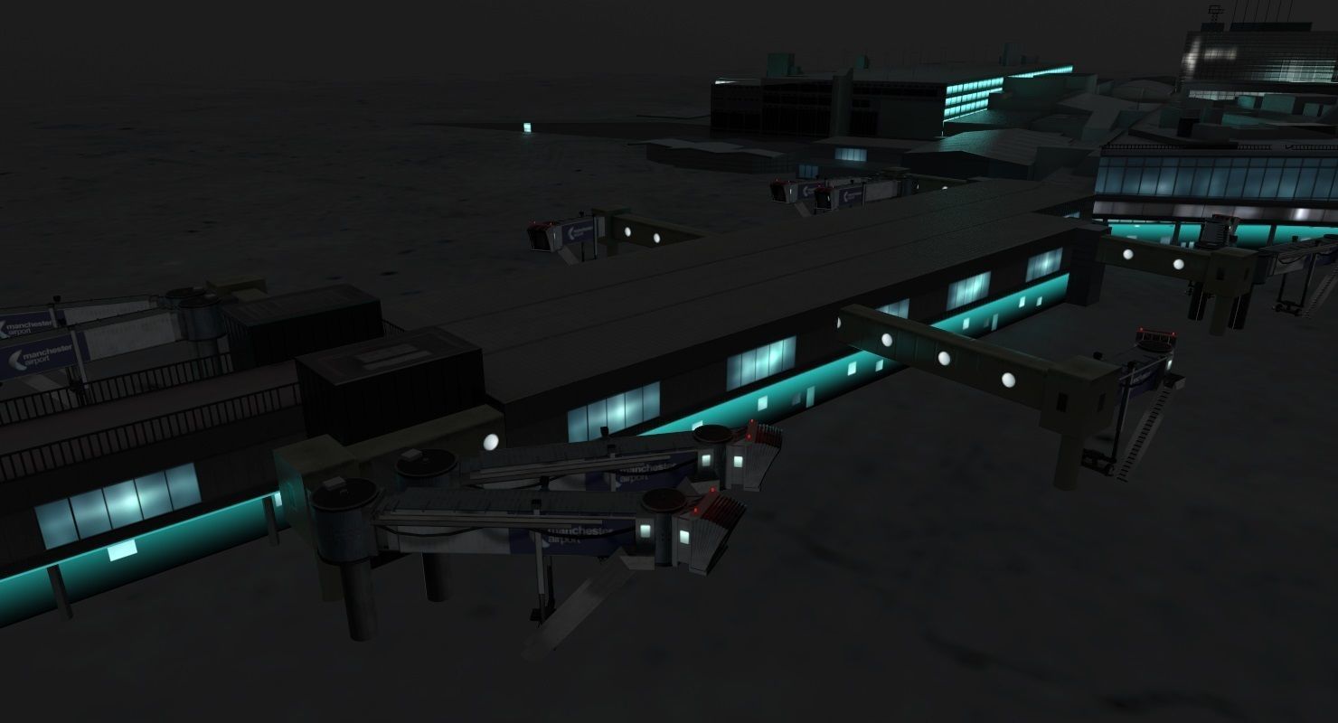 EGCC Terminal 1 Low-poly 3D model_13