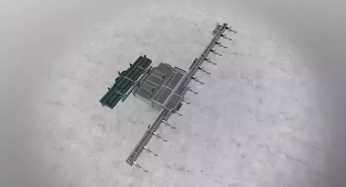 EGCC Terminal 2 Low-poly 3D model