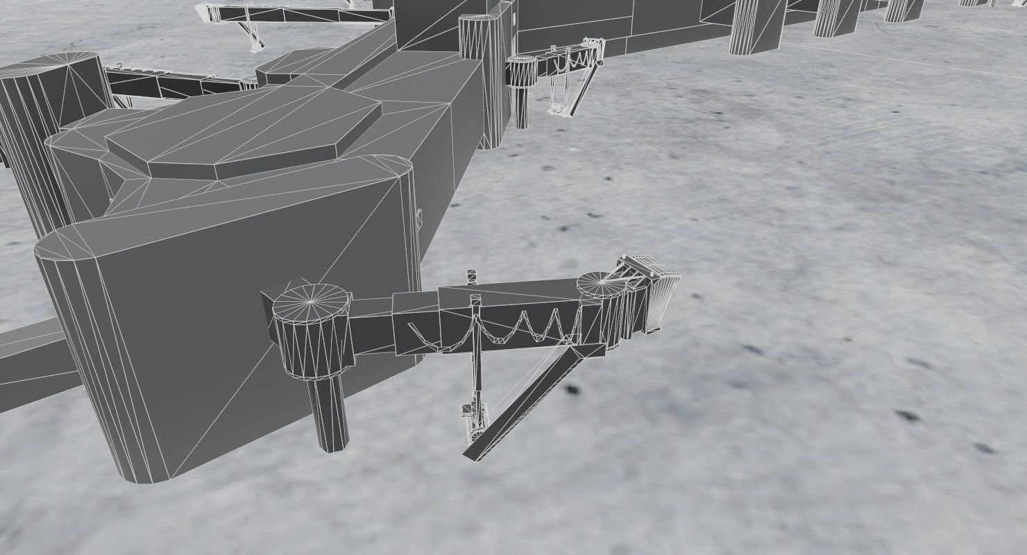 EGCC Terminal 3 Low-poly 3D model_13