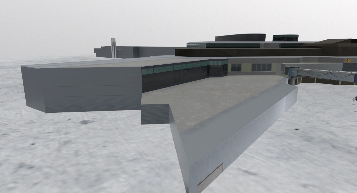 EGCC Terminal 3 Low-poly 3D model_7