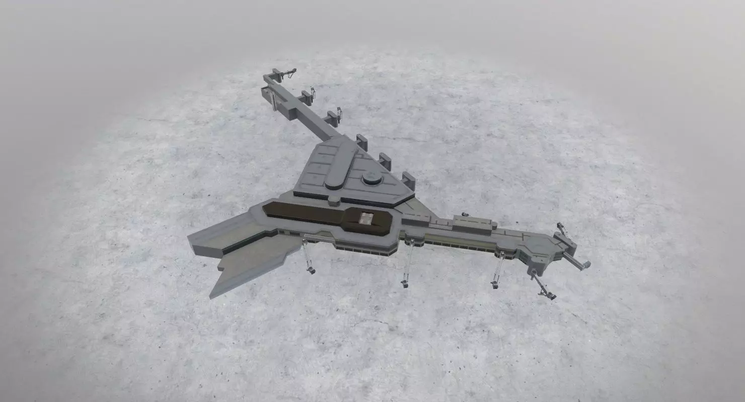 EGCC Terminal 3 Low-poly 3D model_0
