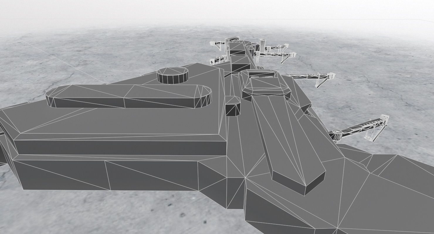EGCC Terminal 3 Low-poly 3D model_14