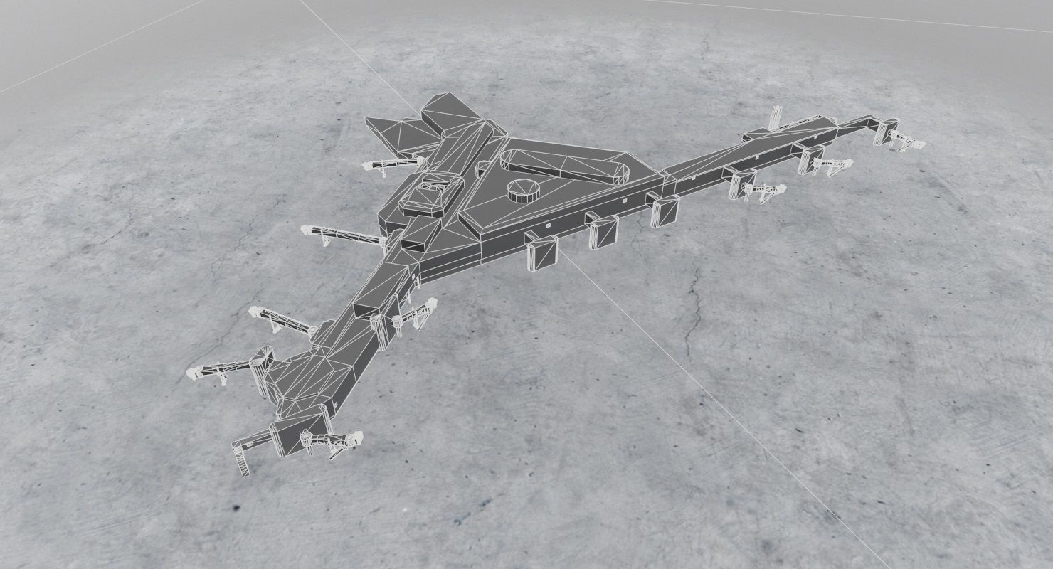 EGCC Terminal 3 Low-poly 3D model_16