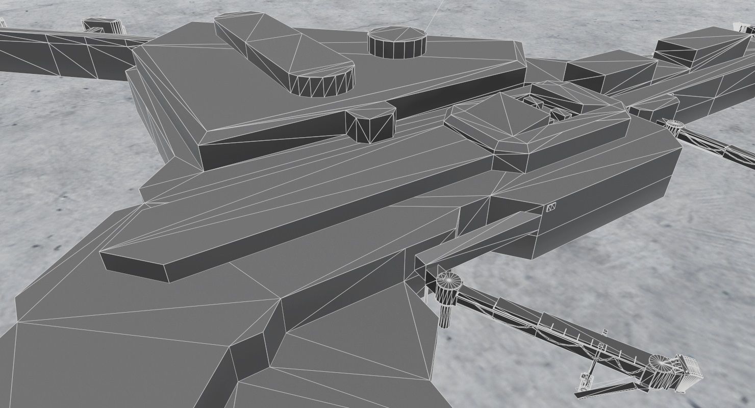 EGCC Terminal 3 Low-poly 3D model_15