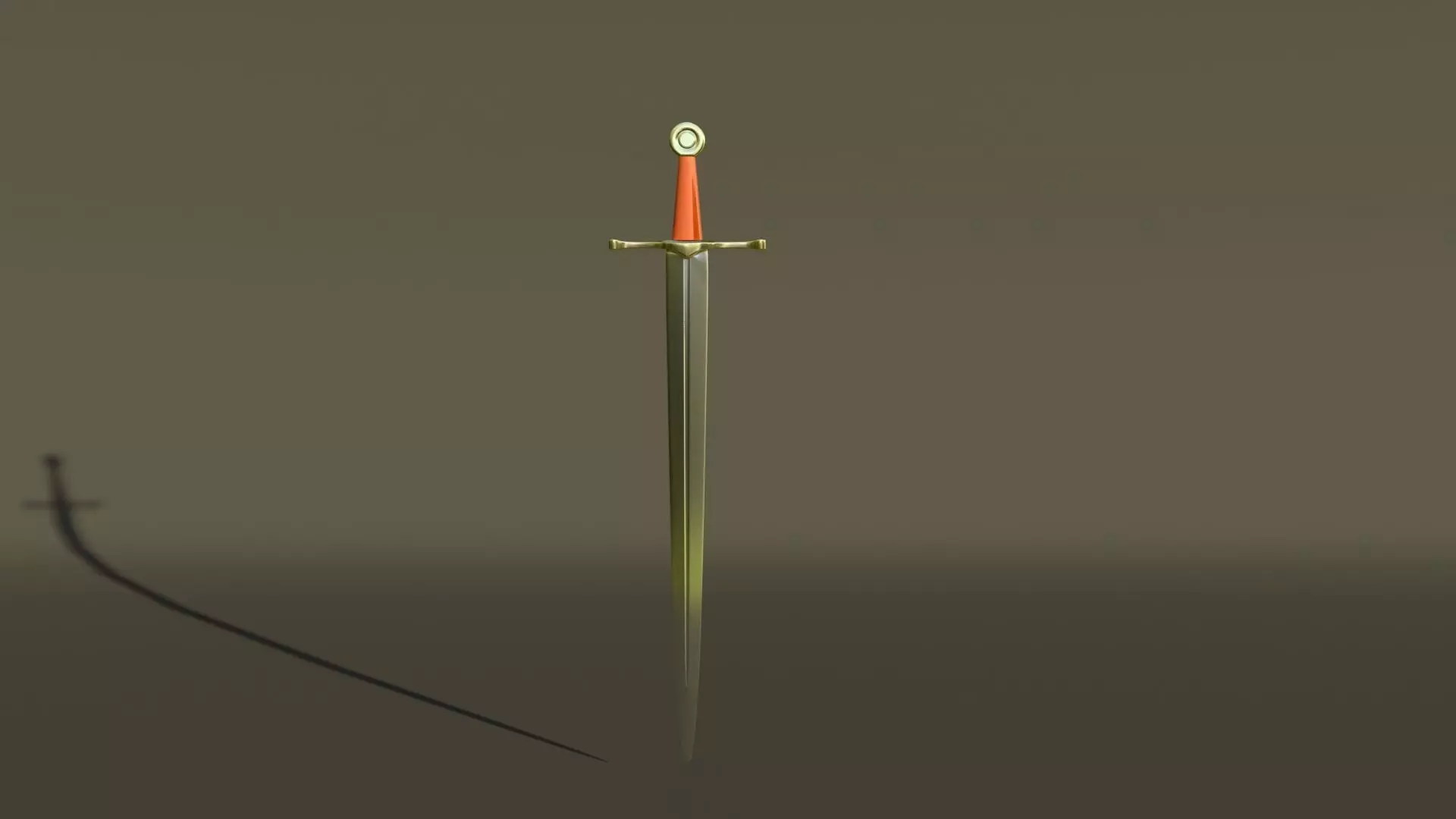 medieval sword 3D model_0