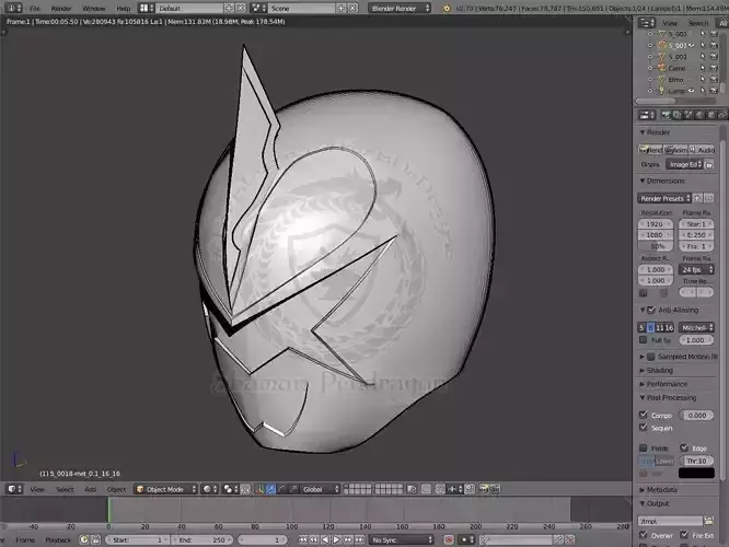 Abarekiller power ranger helmet