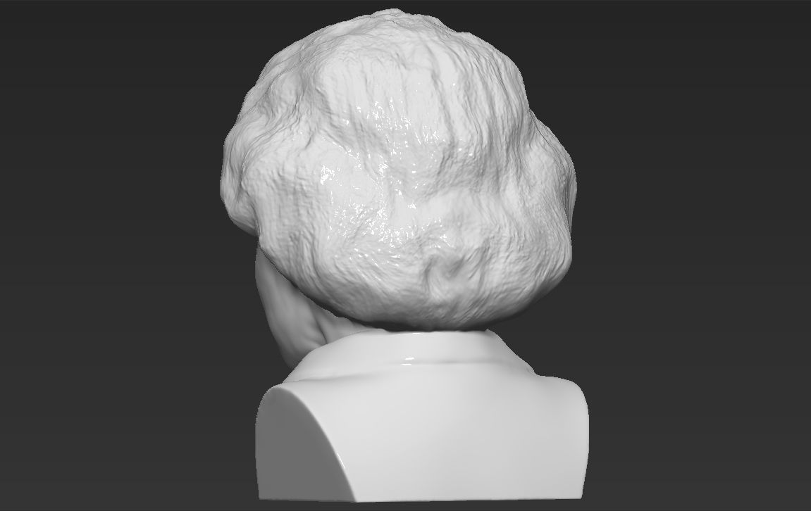 Queen Elizabeth II bust ready for full color 3D printing 3D print model_29