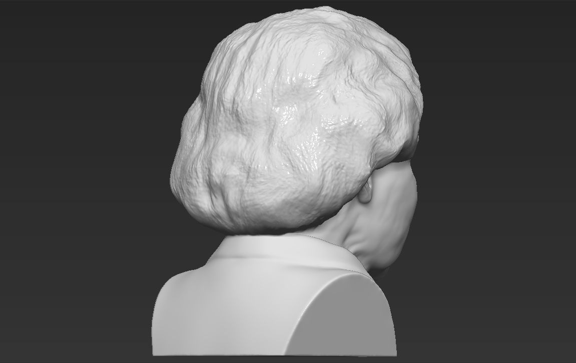 Queen Elizabeth II bust ready for full color 3D printing 3D print model_27