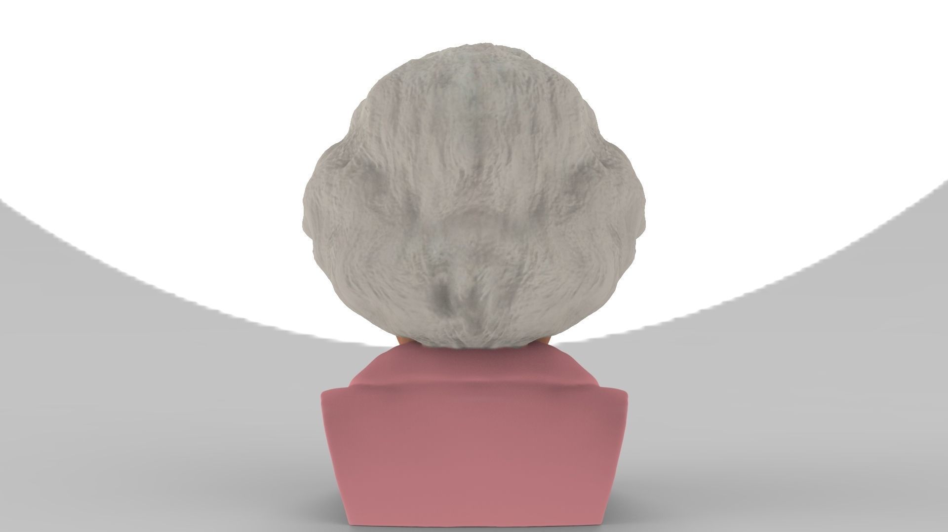 Queen Elizabeth II bust ready for full color 3D printing 3D print model_6