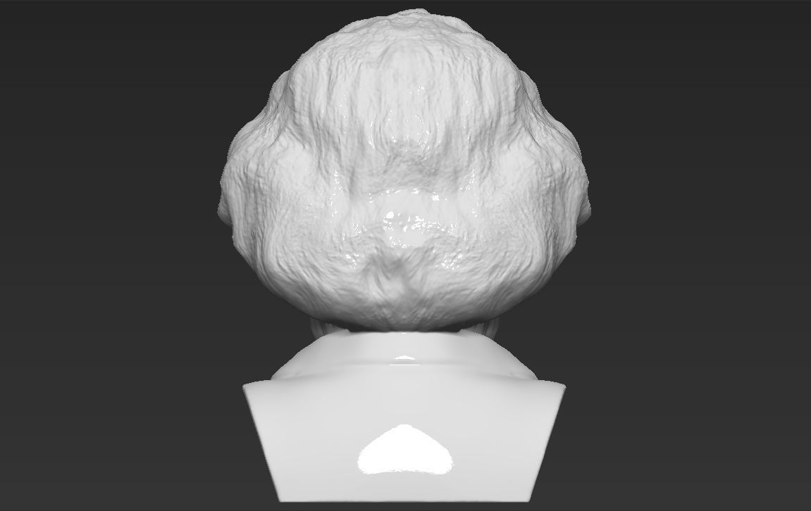 Queen Elizabeth II bust ready for full color 3D printing 3D print model_30