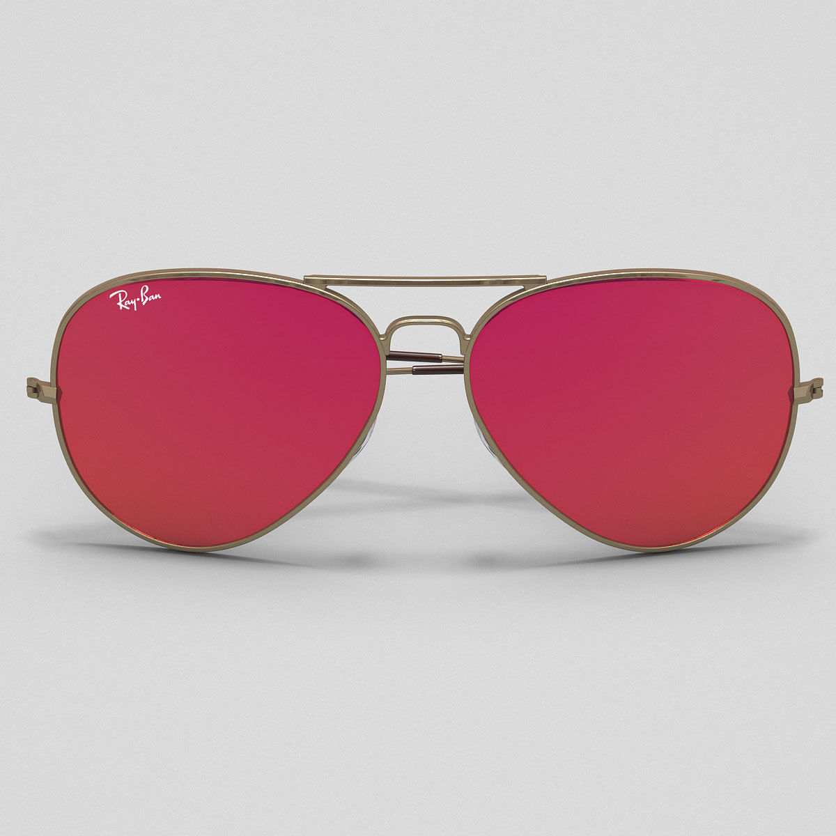 Colored Aviator Sunglasses 3D model_4