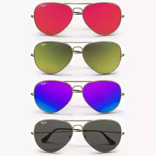 Colored Aviator Sunglasses