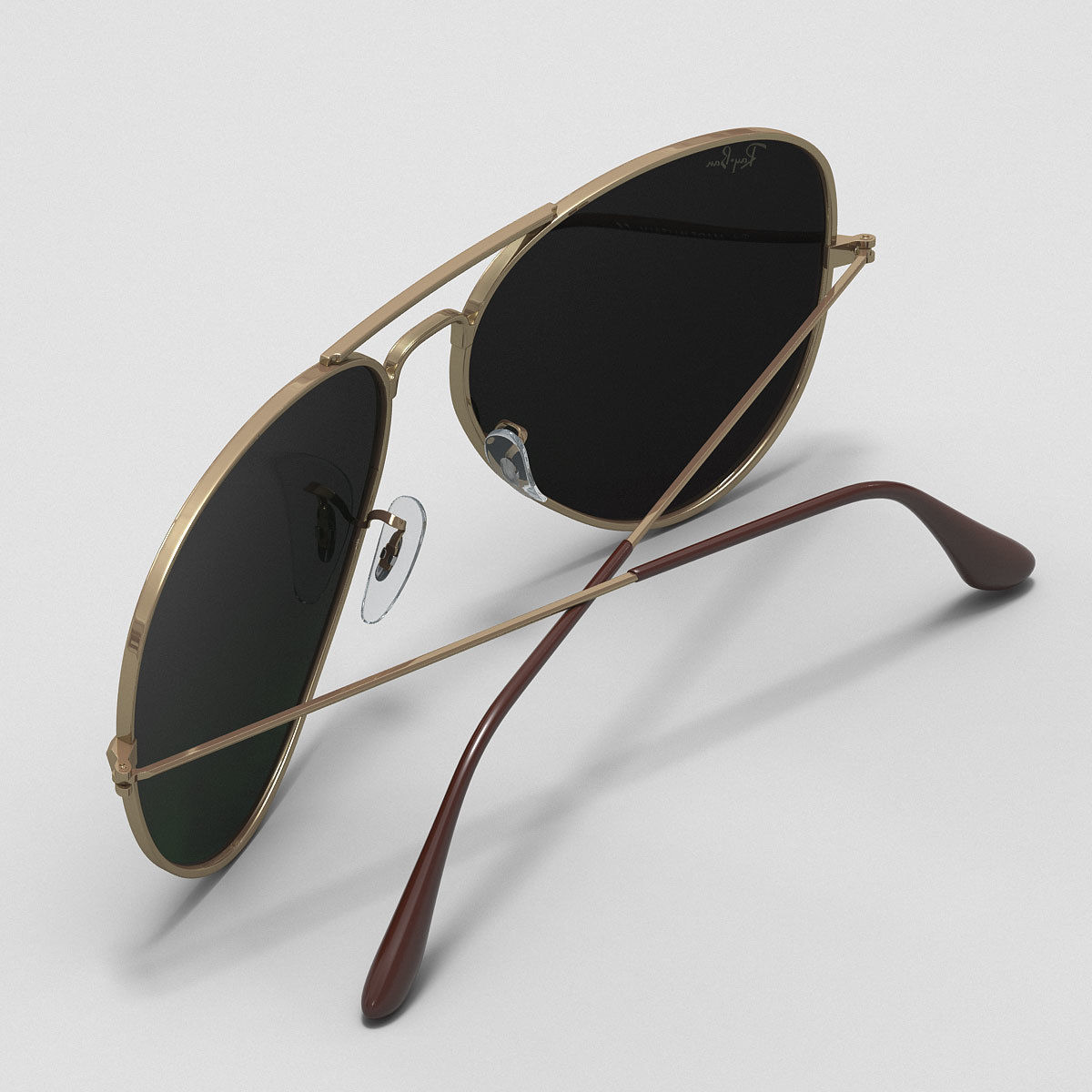 Colored Aviator Sunglasses 3D model_3