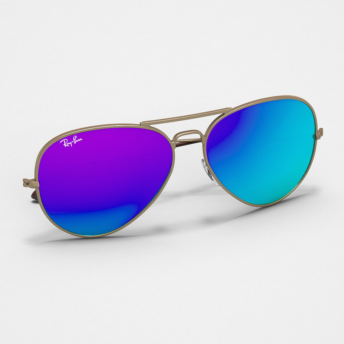 Colored Aviator Sunglasses 3D model_10