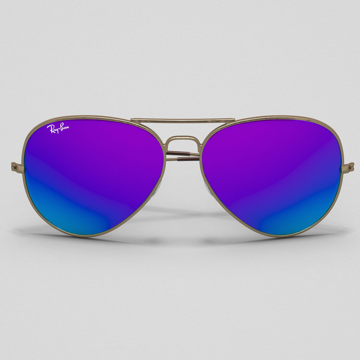 Colored Aviator Sunglasses 3D model_6