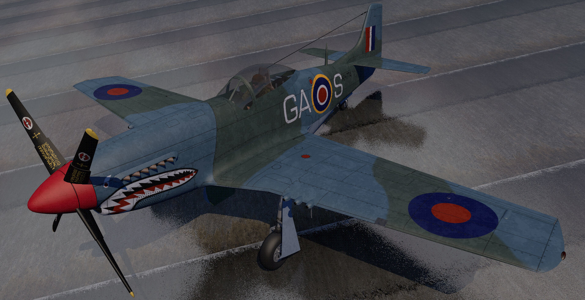 North American P-51D Mustang 3D model_6