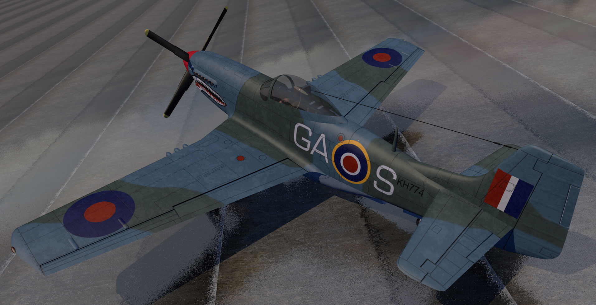 North American P-51D Mustang 3D model_7