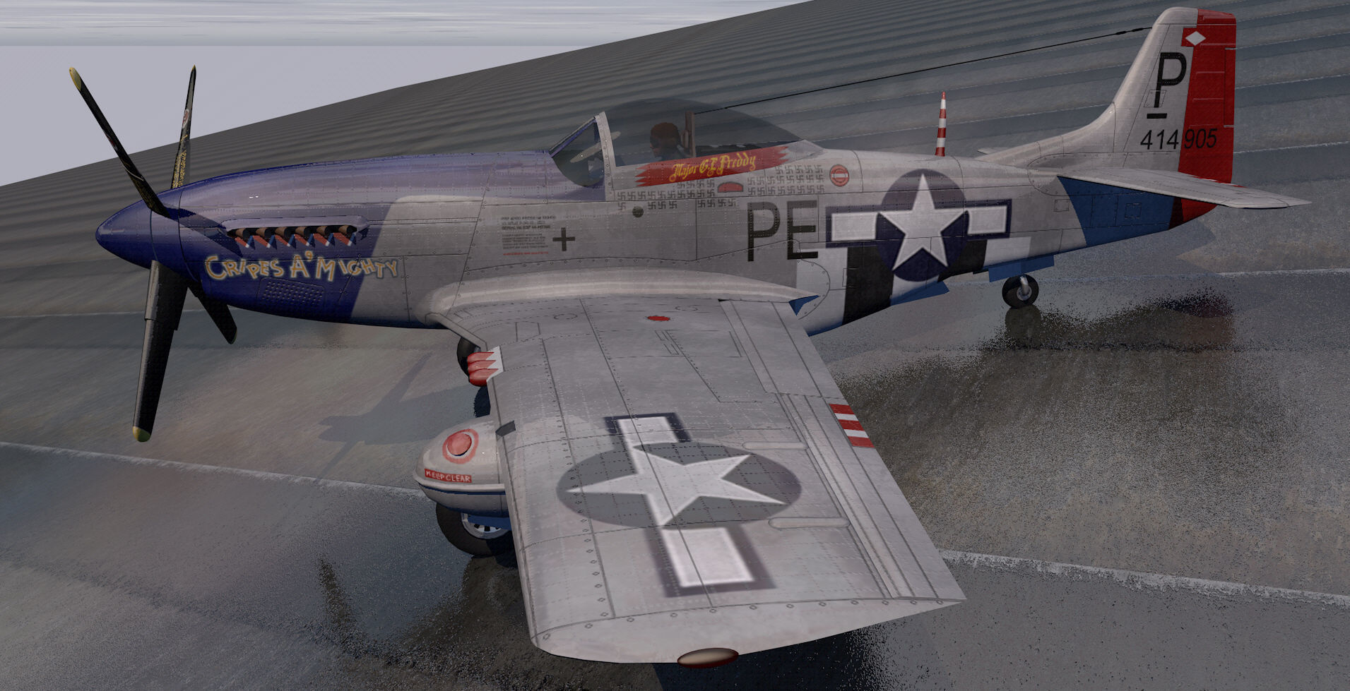 North American P-51D Mustang 3D model_2