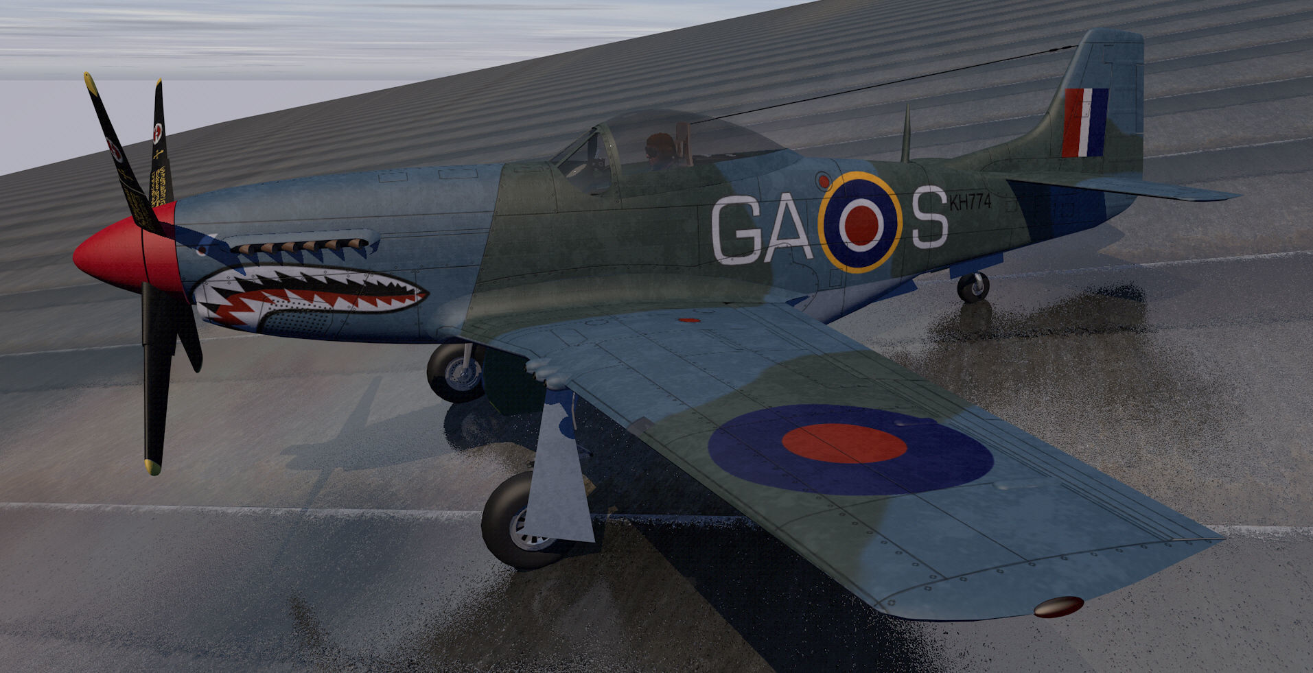 North American P-51D Mustang 3D model_8