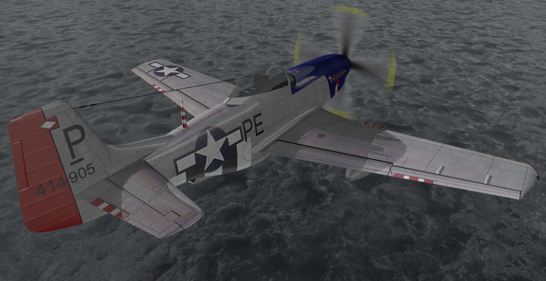 North American P-51D Mustang 3D model_11