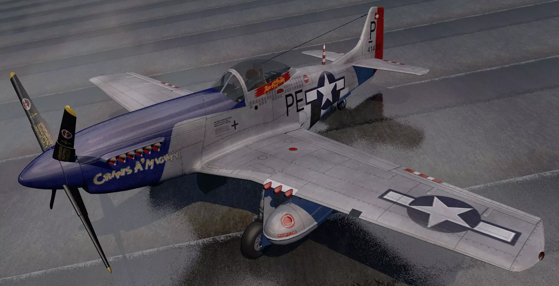 North American P-51D Mustang 3D model_0