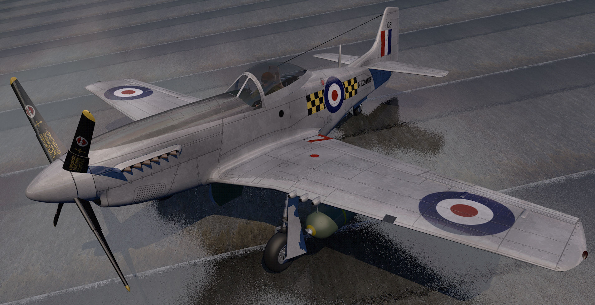 North American P-51D Mustang 3D model_3