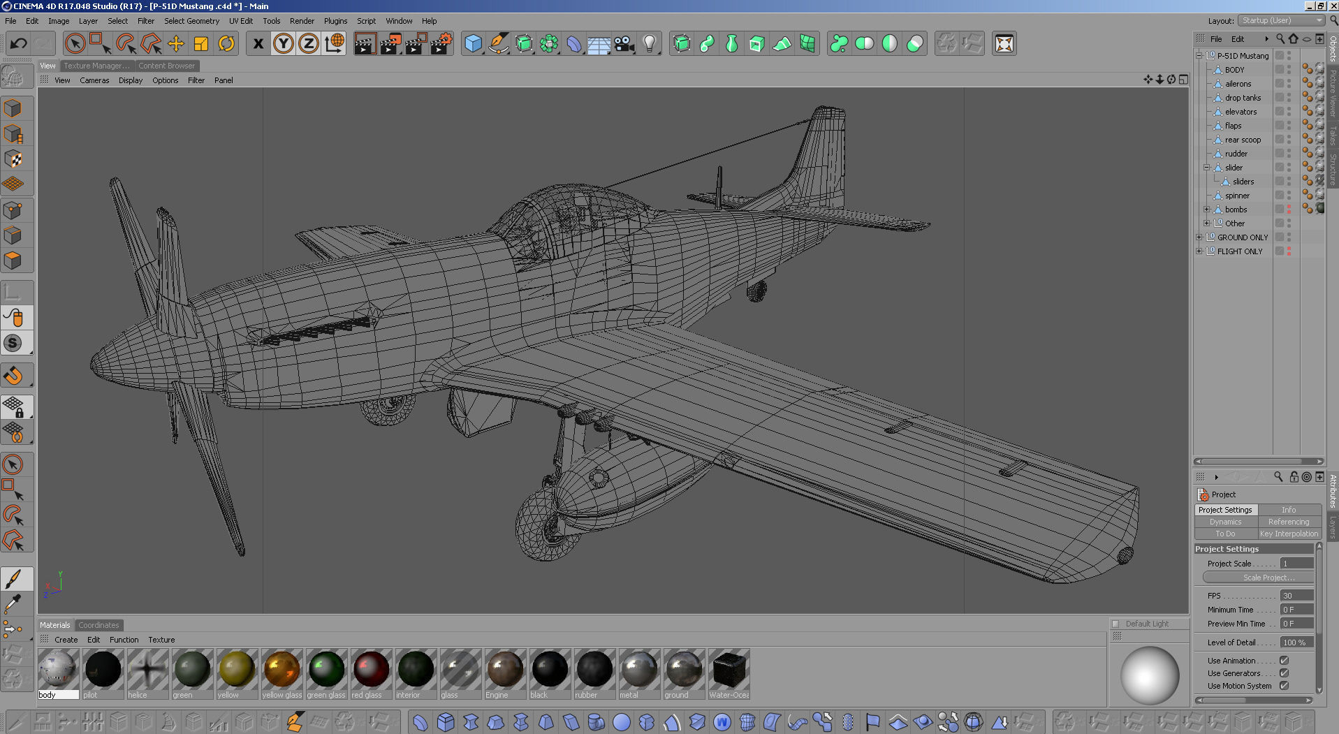 North American P-51D Mustang 3D model_14
