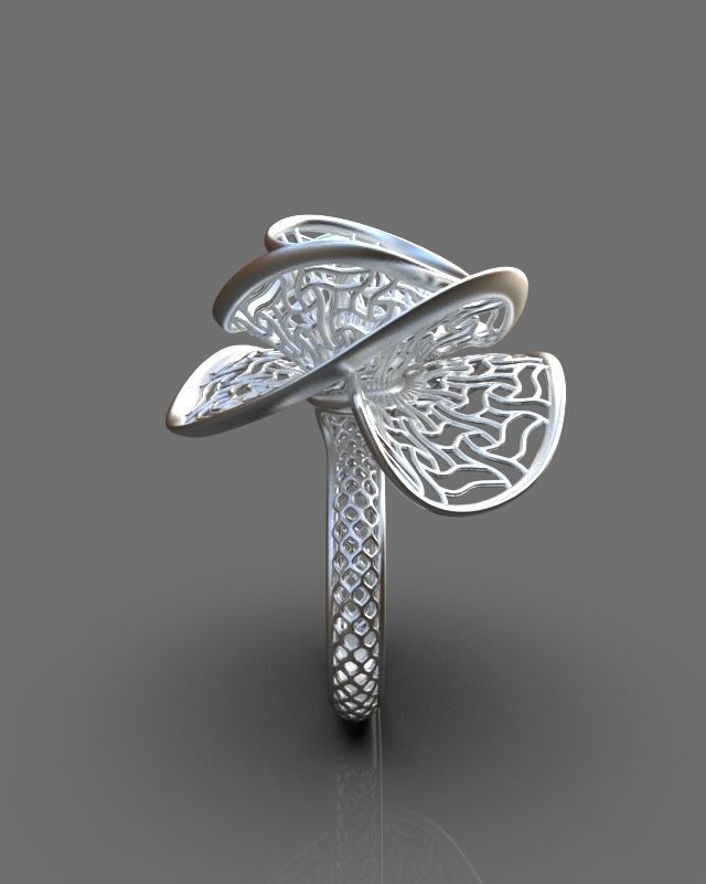 Stylized ring 3D print model_7