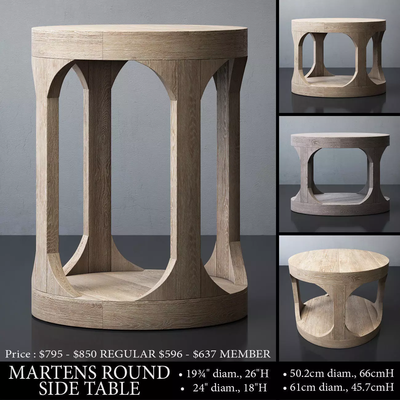 MARTENS ROUND SIDE TABLE 3D model_0