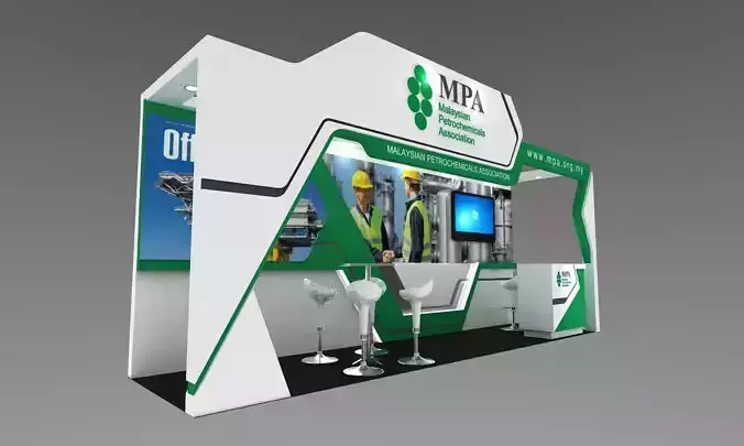 Booth Design 3D model