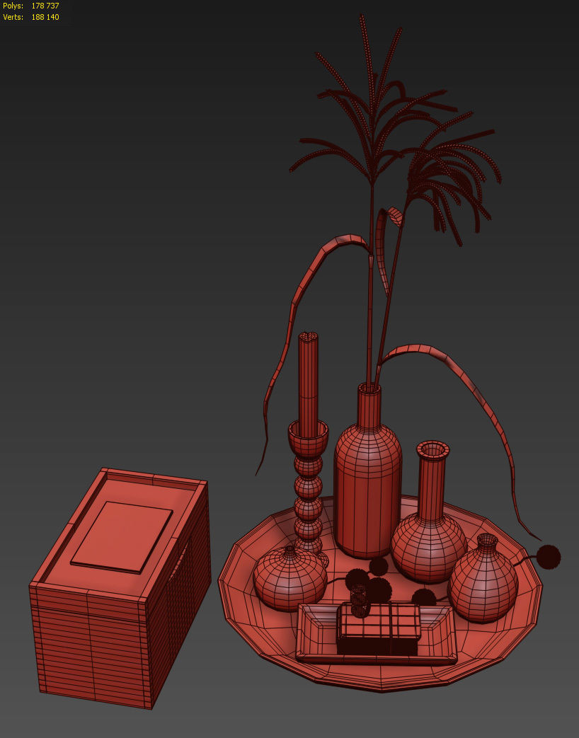 Decor for coffee table 3D model_6