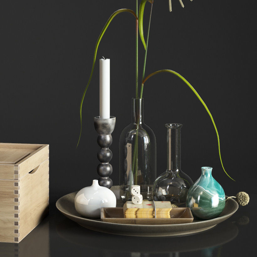 Decor for coffee table 3D model_3