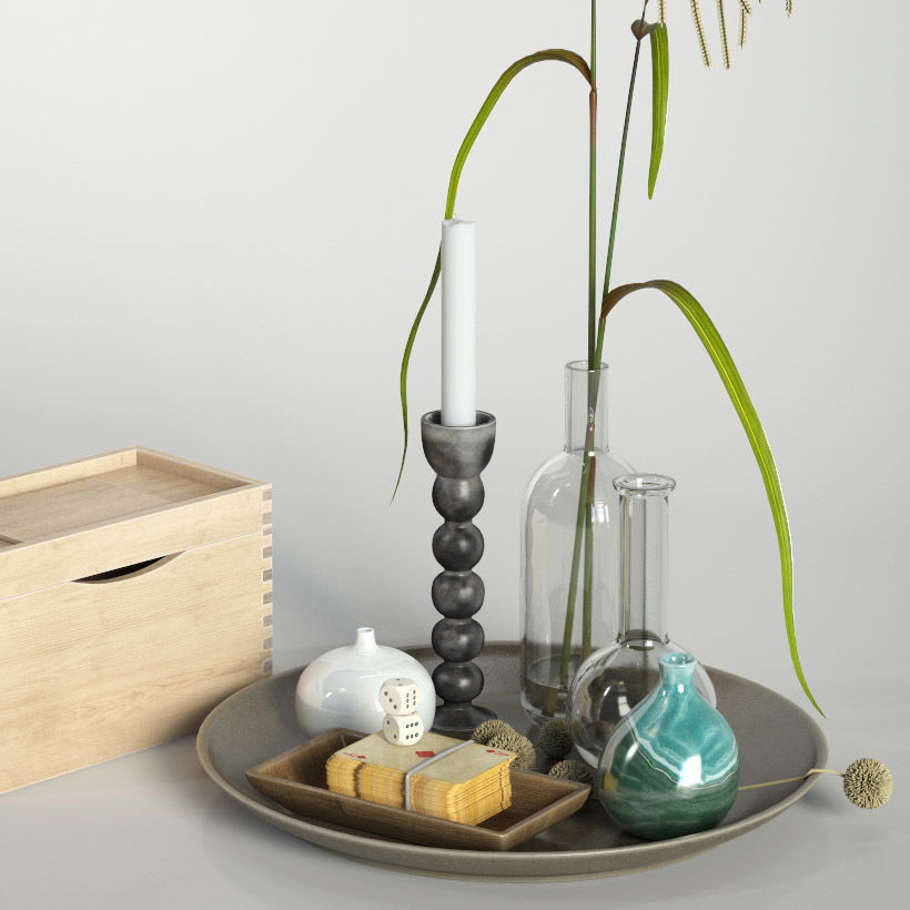 Decor for coffee table 3D model_4