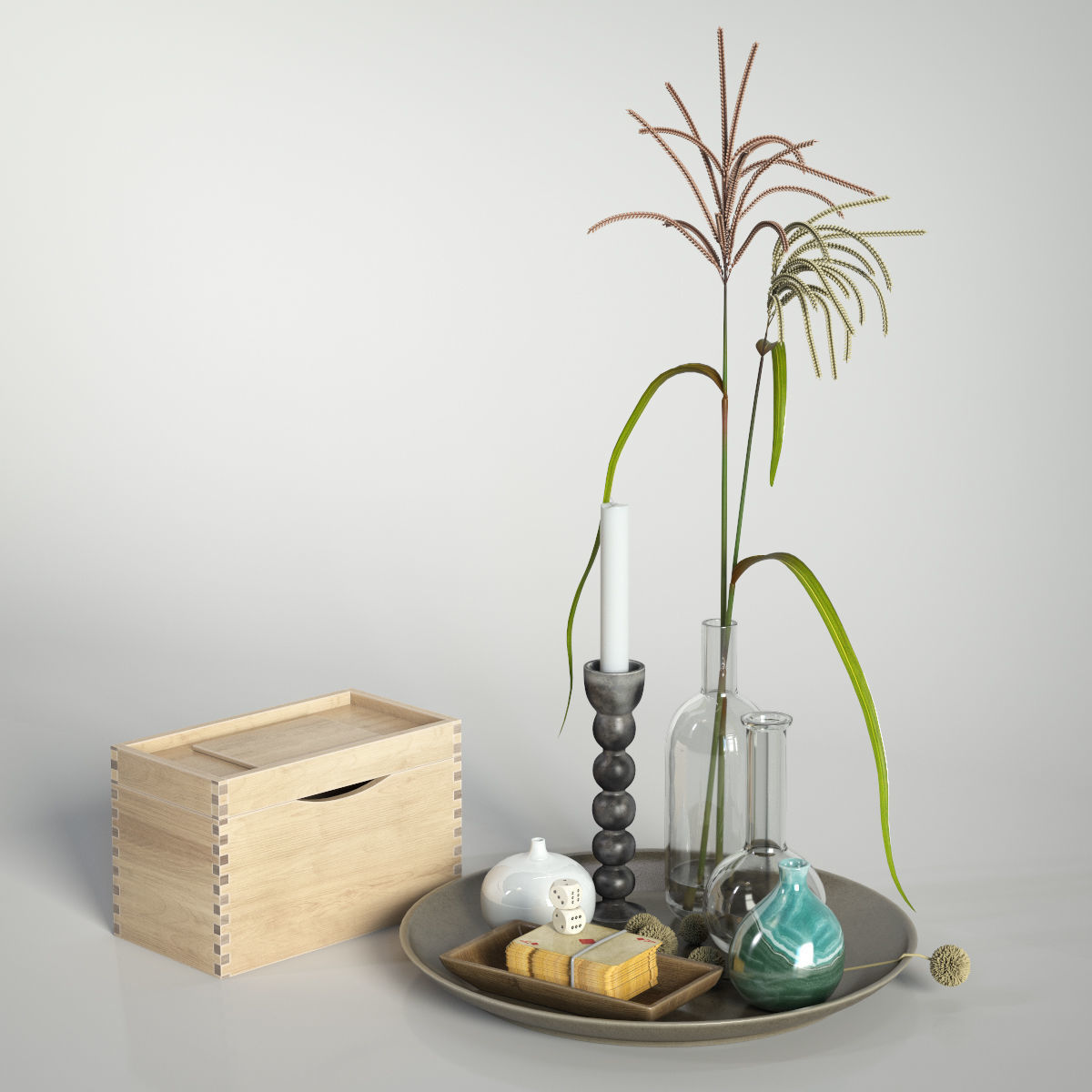 Decor for coffee table 3D model_1
