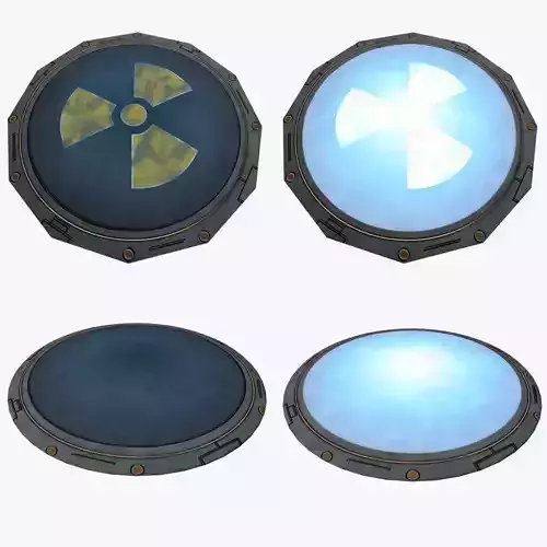 Teleporter Pad Low-poly 3D model