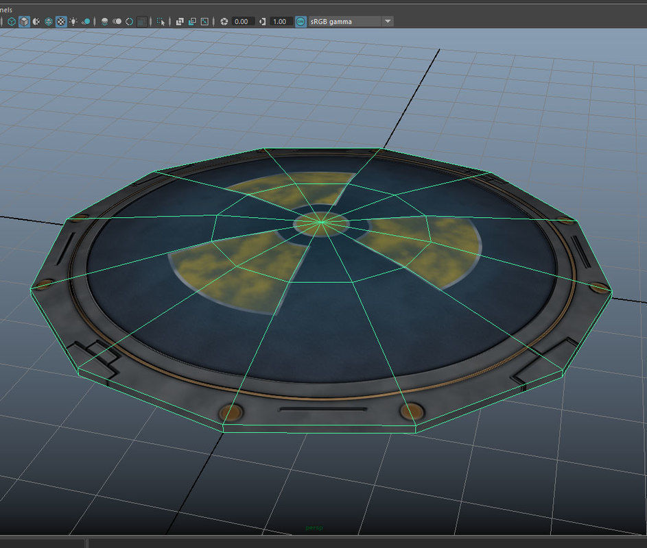 Teleporter Pad Low-poly 3D model_12