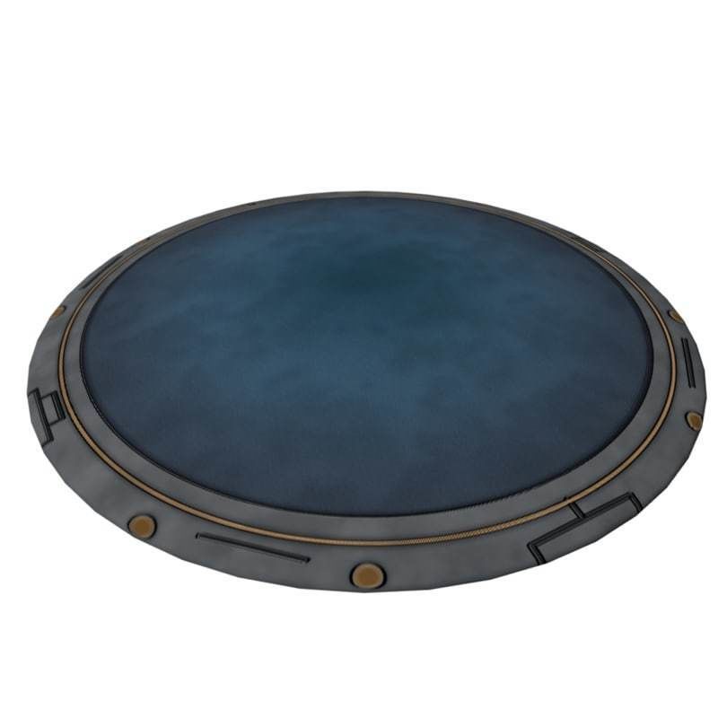 Teleporter Pad Low-poly 3D model_6