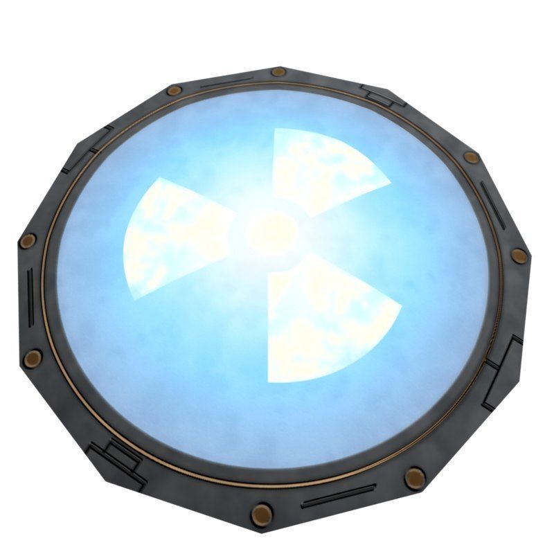 Teleporter Pad Low-poly 3D model_3